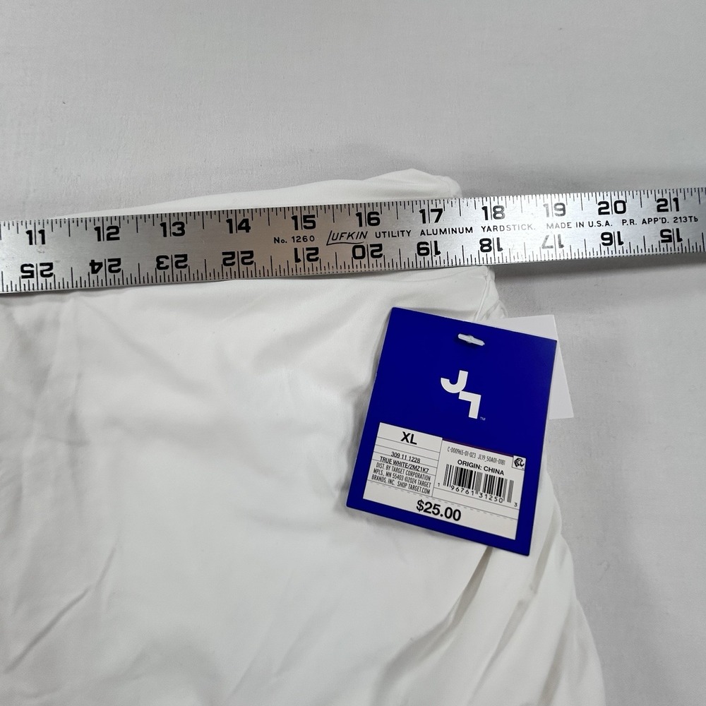 NEW JOY LAB Ruffled Mini Skort XL Built-In Shorts White Tennis Golf Pickle Ball - Picture 3 of 6